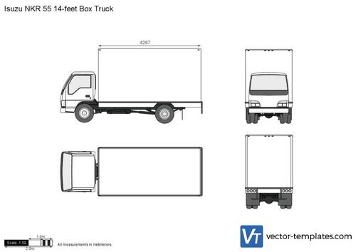 Isuzu NKR 55 14-feet Box Truck