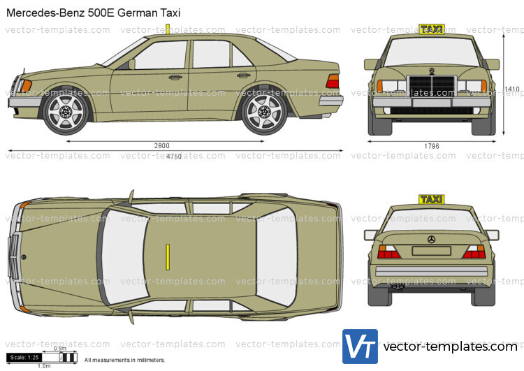 Mercedes-Benz 500E German Taxi