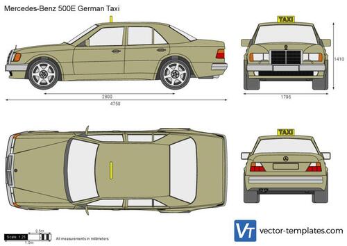 Mercedes-Benz 500E German Taxi