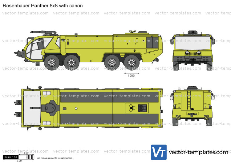 Rosenbauer Panther 8x8 with canon