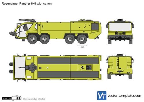 Rosenbauer Panther 8x8 with canon