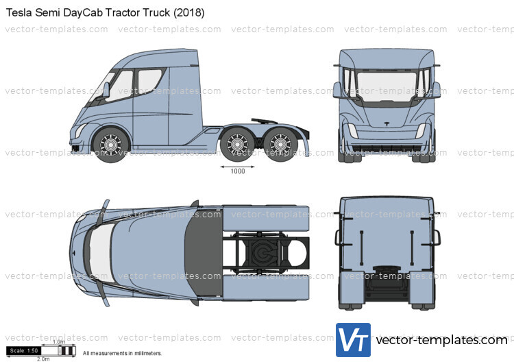 Tesla Semi DayCab Tractor Truck