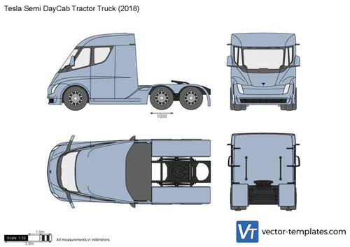 Tesla Semi DayCab Tractor Truck