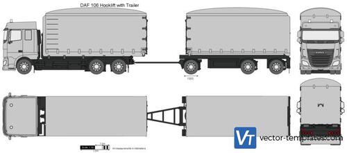 DAF 106 Hooklift with Trailer