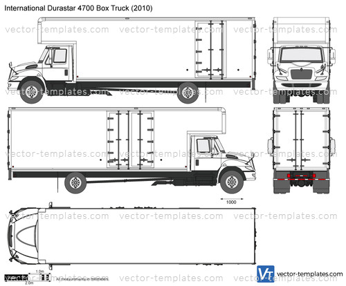 International Durastar 4700 Box Truck