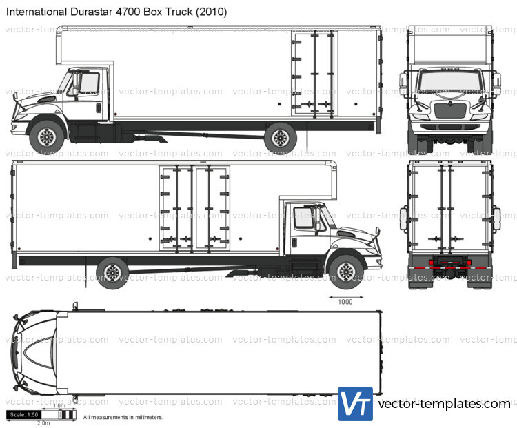 International Durastar 4700 Box Truck