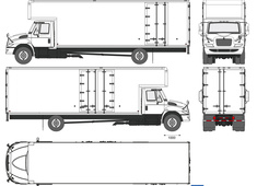 International Durastar 4700 Box Truck