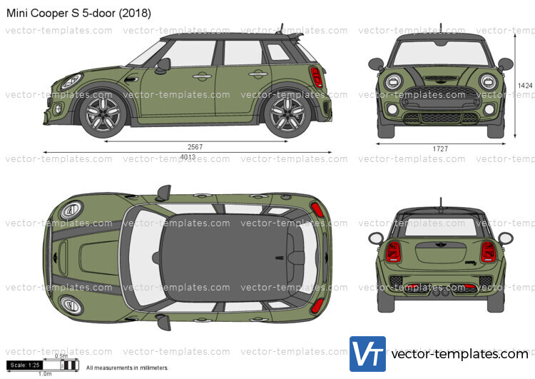 Templates - Cars - Mini - Mini Cooper S 5-door F55