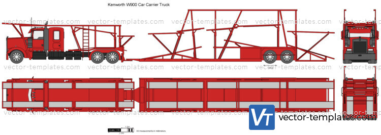 Kenworth W900 Car Carrier Truck