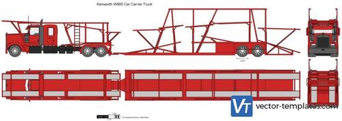 Kenworth W900 Car Carrier Truck