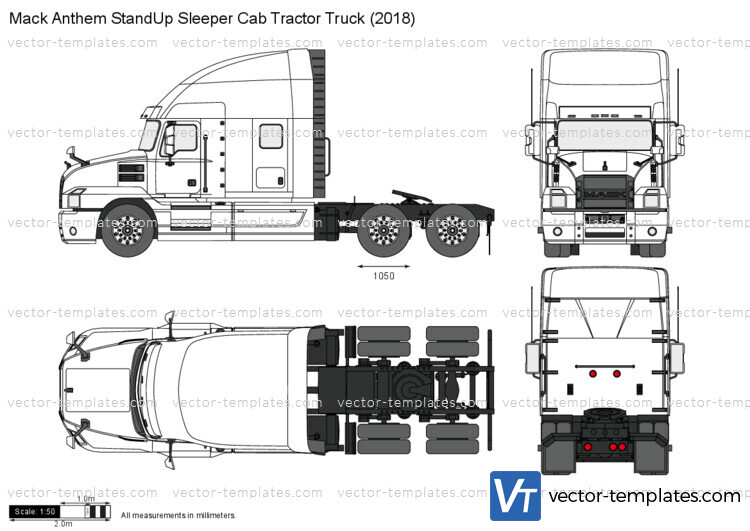 Mack Anthem StandUp Sleeper Cab Tractor Truck