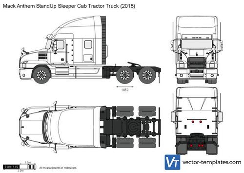 Mack Anthem StandUp Sleeper Cab Tractor Truck