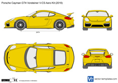 Porsche Cayman GT4 Vorsteiner V-CS Aero Kit
