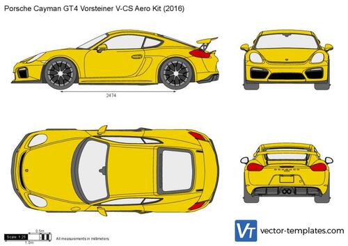 Porsche Cayman GT4 Vorsteiner V-CS Aero Kit