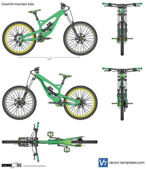 Downhill mountain bike