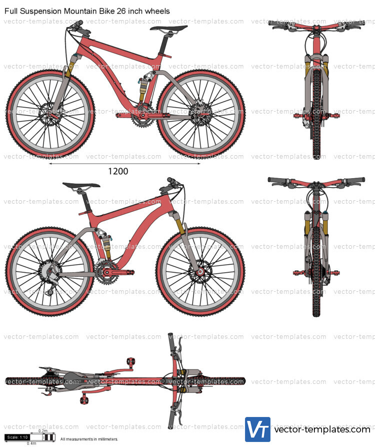 Full Suspension Mountain Bike 26 inch wheels