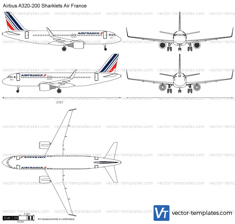 Airbus A320-200 Sharklets Air France