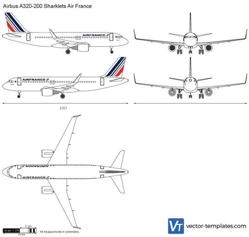 Airbus A320-200 Sharklets Air France