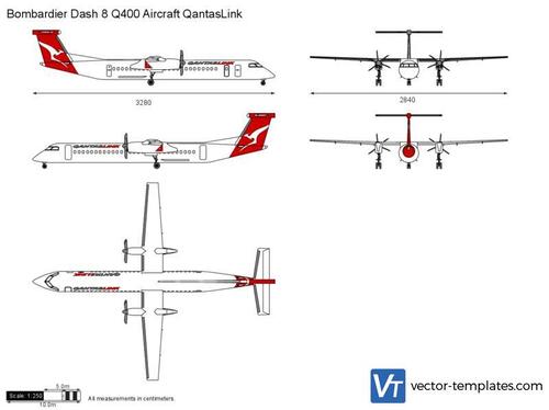 Bombardier Dash 8 Q400 Aircraft QantasLink