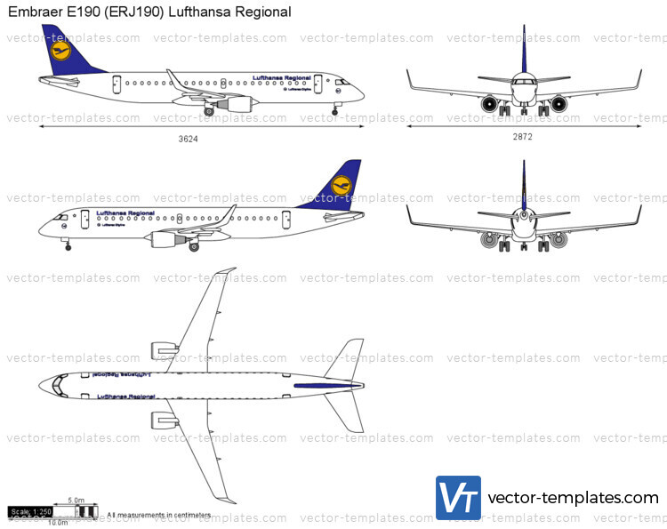 Embraer E190 (ERJ190) Lufthansa Regional