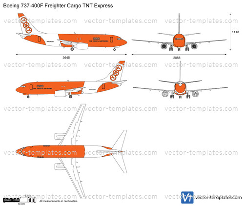 Boeing 737-400F Freighter Cargo TNT Express