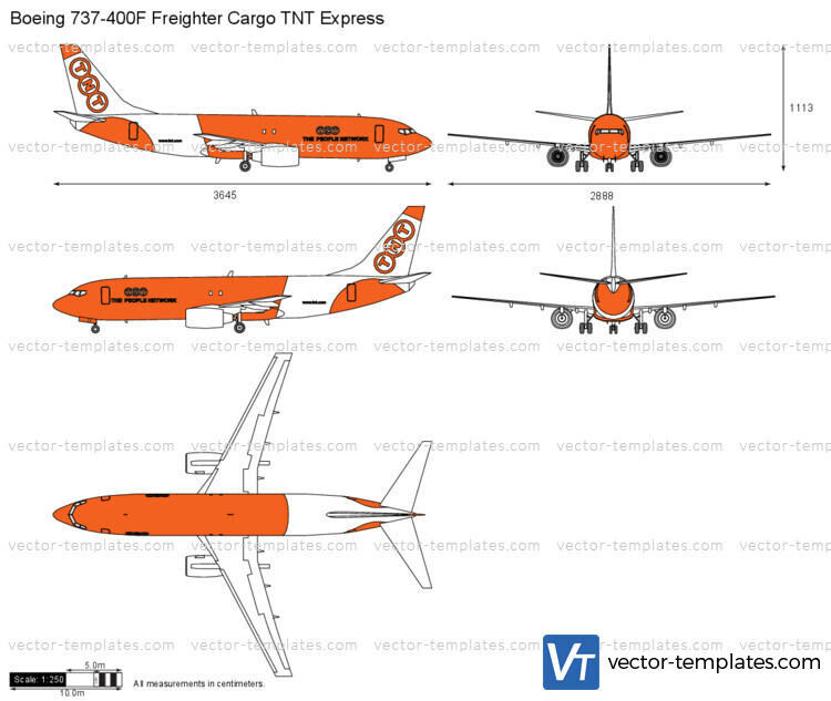 Boeing 737-400F Freighter Cargo TNT Express