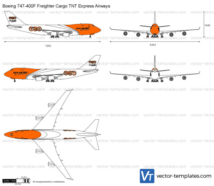 Boeing 747-400F Freighter Cargo TNT Express Airways