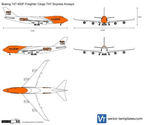 Boeing 747-400F Freighter Cargo TNT Express Airways