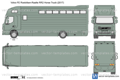 Volvo FE Roelofsen-Raalte RR2 Horse Truck