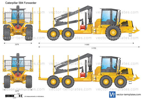 Caterpillar 584 Forwarder