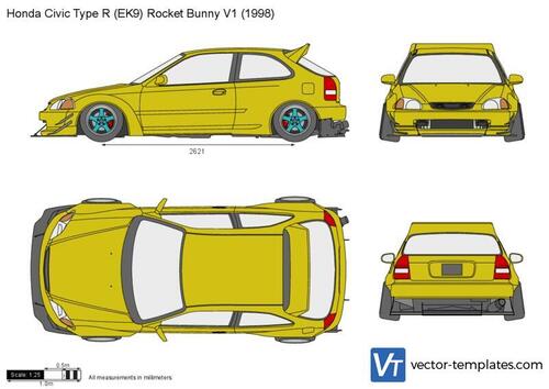 Honda Civic Type R (EK9) Rocket Bunny V1