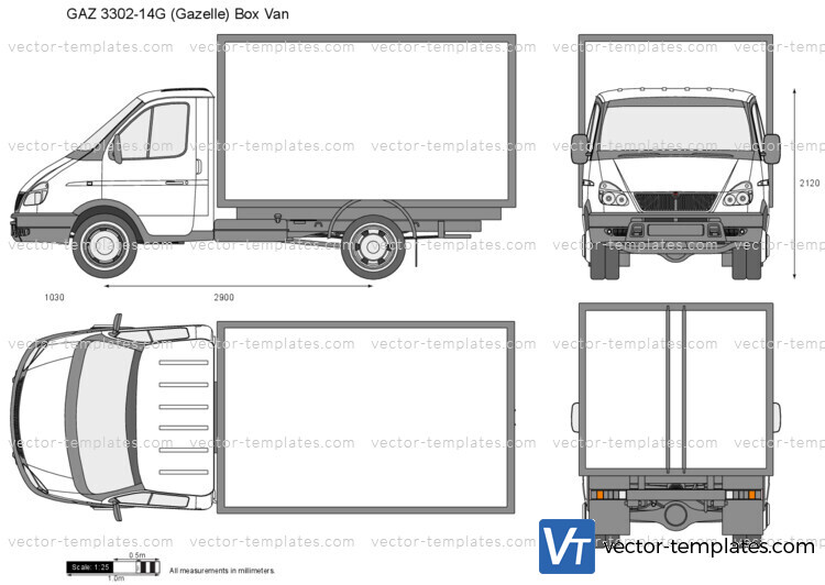 GAZ 3302-14G (Gazelle) Box Van