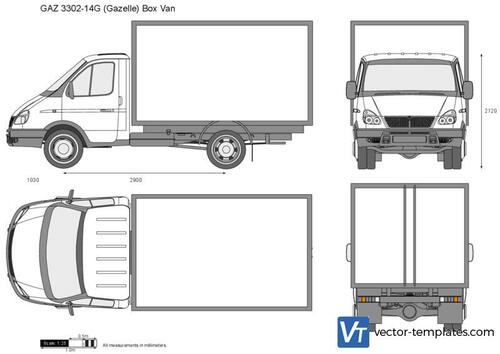 GAZ 3302-14G (Gazelle) Box Van