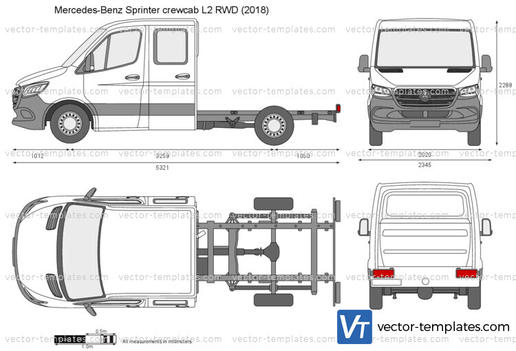 Mercedes-Benz Sprinter crewcab L2 RWD