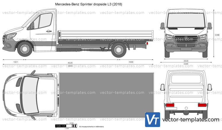 Mercedes-Benz Sprinter dropside L3