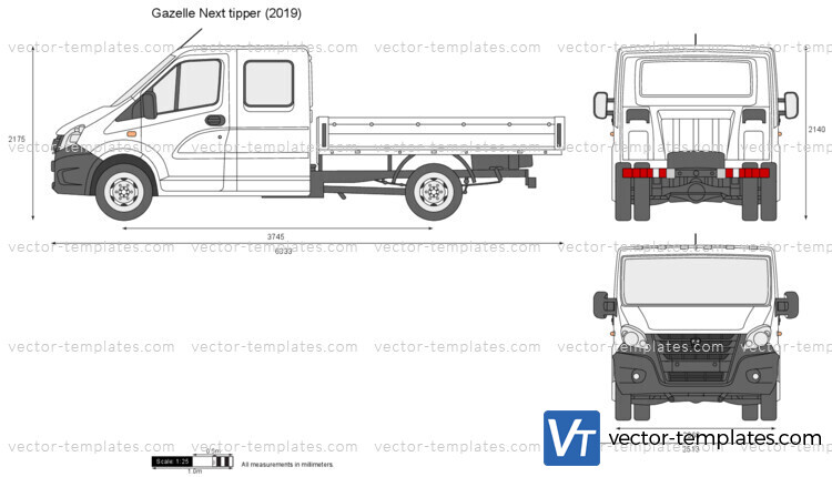 Gazelle Next tipper Double Cab Long