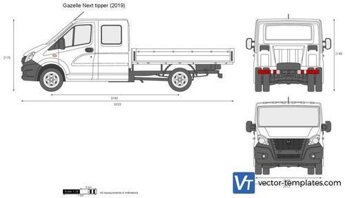 Gazelle Next tipper Double Cab Long