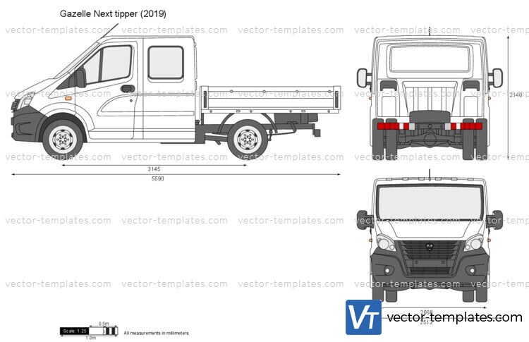 Gazelle Next tipper Double Cab Short