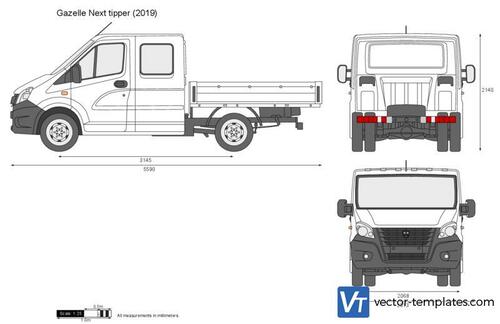 Gazelle Next tipper Double Cab Short