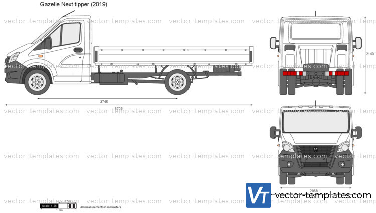 Gazelle Next tipper Single Cab Long