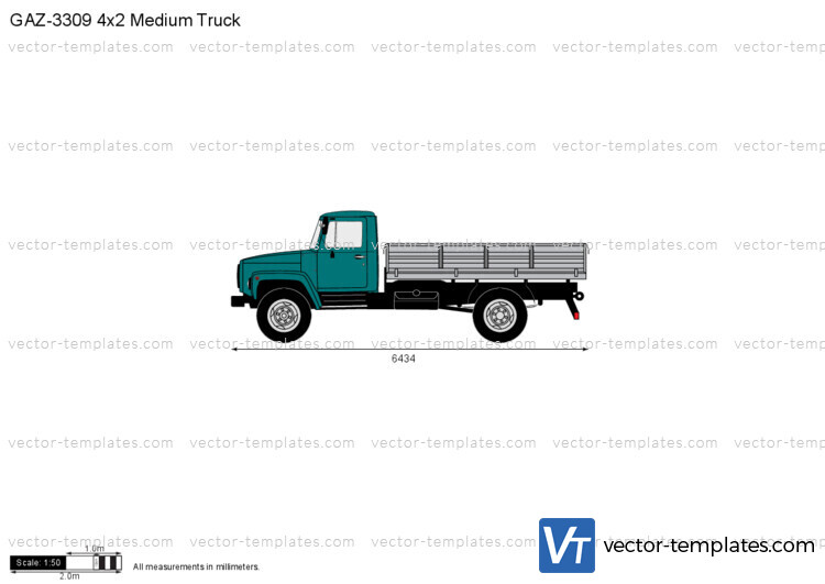 GAZ-3309 4x2 Medium Truck