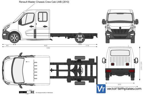 Renault Master Chassis Crew Cab LWB