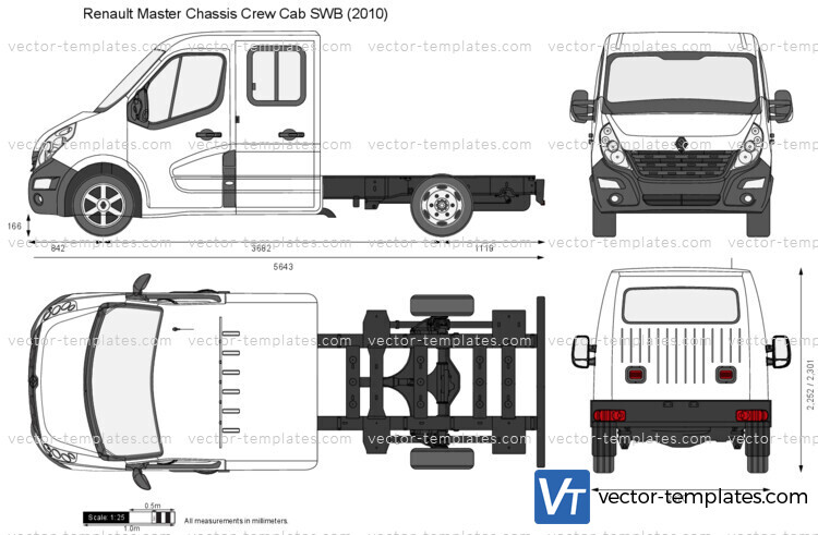 Renault Master Chassis Crew Cab SWB