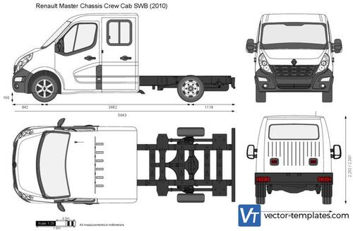 Renault Master Chassis Crew Cab SWB