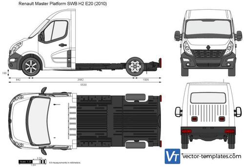 Renault Master Platform SWB H2 E20