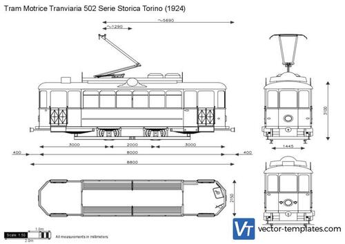 Tram Motrice Tranviaria 502 Serie Storica Torino