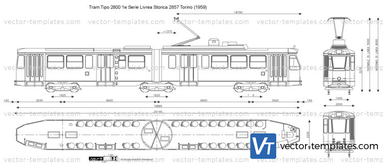 Tram Tipo 2800 1e Serie Livrea Storica 2857 Torino