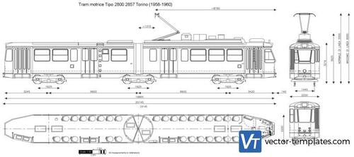 Tram motrice Tipo 2800 2857 Torino