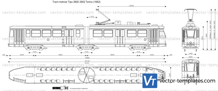 Tram motrice Tipo 2800 2902 Torino