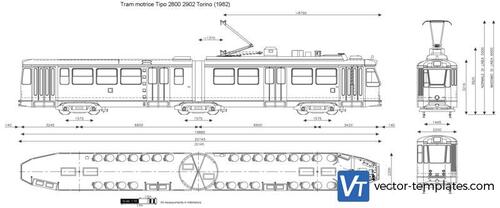 Tram motrice Tipo 2800 2902 Torino